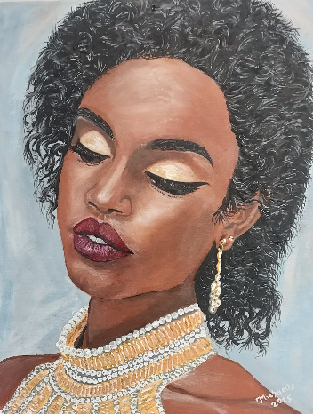 "Beautiful Woman from Africa" 40x50 cm (on canvas board) completed 01.12.25 "Beautiful Woman from Africa" 40x50 cm (on canvas board) completed 01.12.25